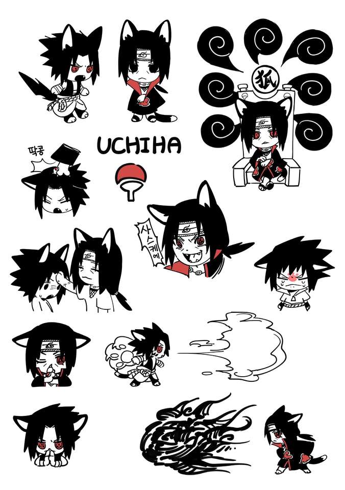 Itachi i Sasuke puzzle online