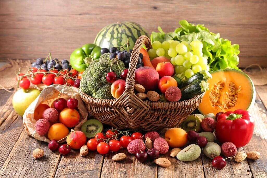 Zdrowe warzywa i owoce puzzle online