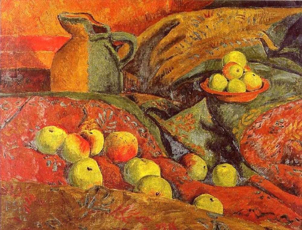 "Martwa natura z jabłkami" Paul Serusier (1864-1927) puzzle online