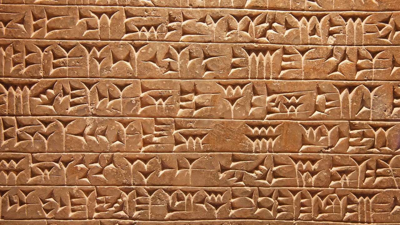 Pismo sumeryjskie puzzle online
