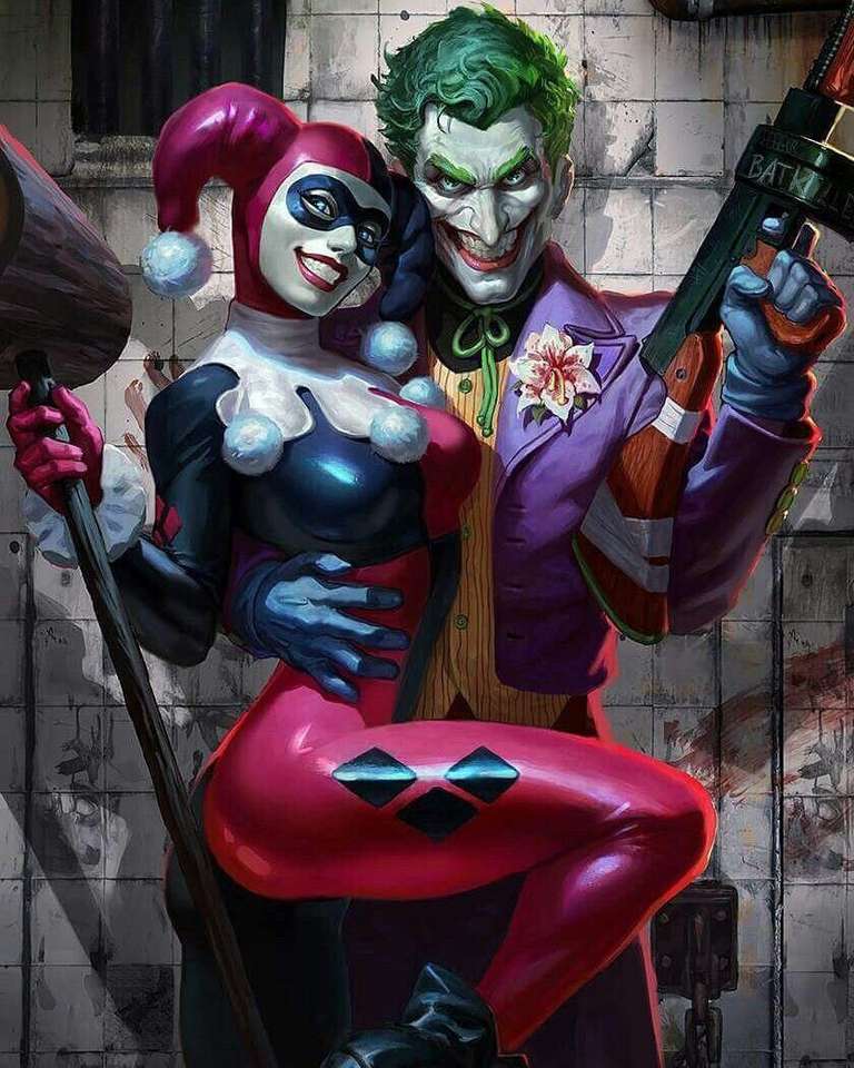 Harley Quinn i  Joker puzzle online