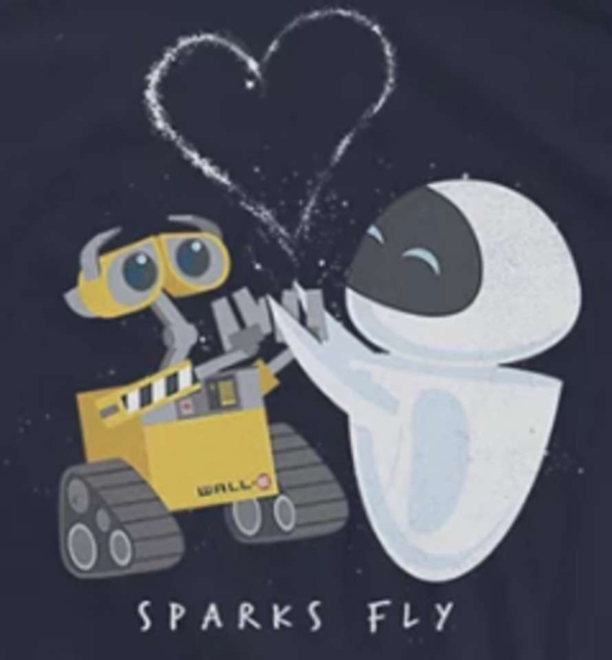 Wall-E i Eve: iskry latają puzzle online