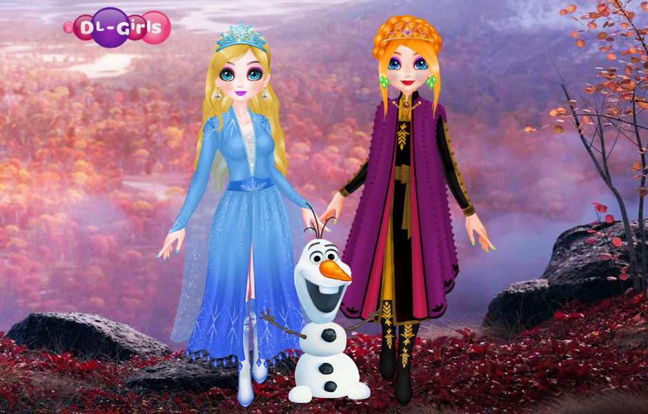 Anna i Elsa de Frozen puzzle online