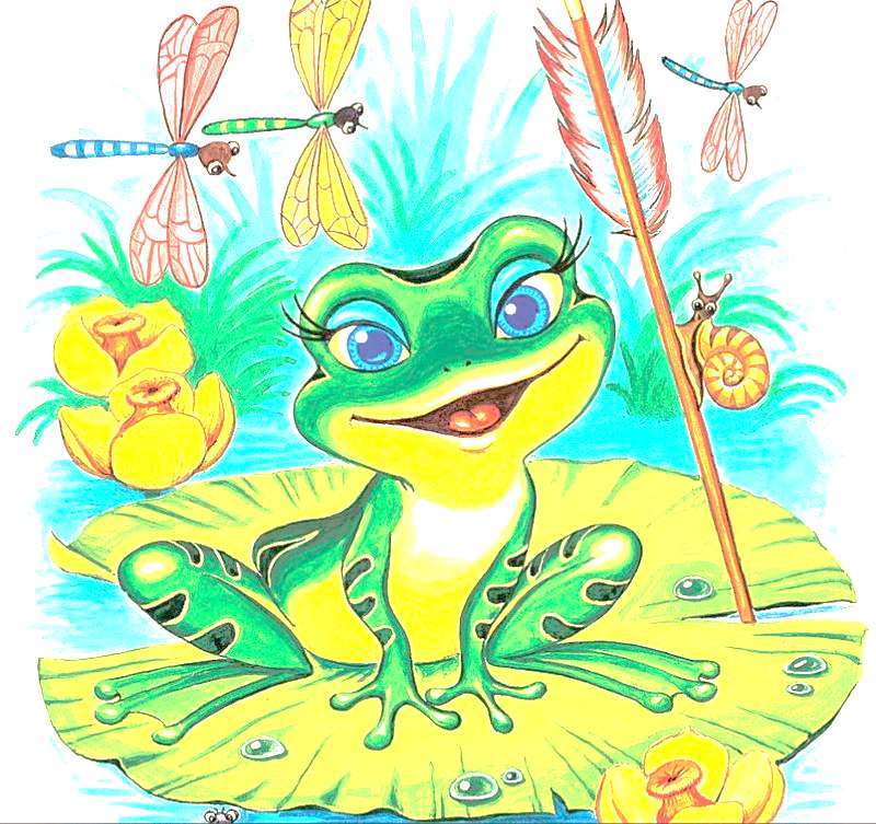 Uśmiechnięta żaba puzzle online
