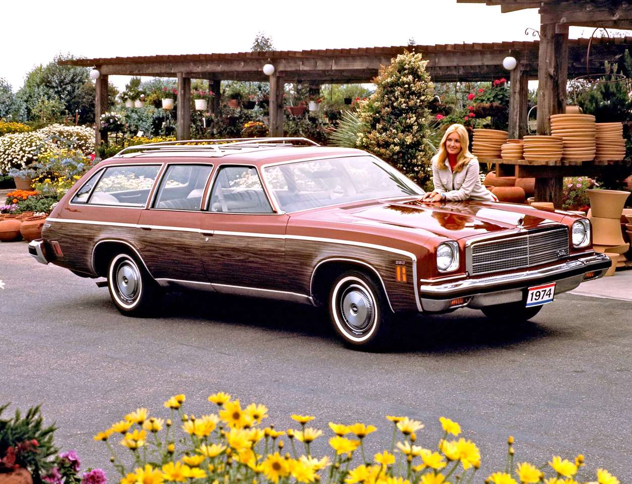 1974 Chevrolet Chevelle Malibu Classic Wagon nieruchomości puzzle online