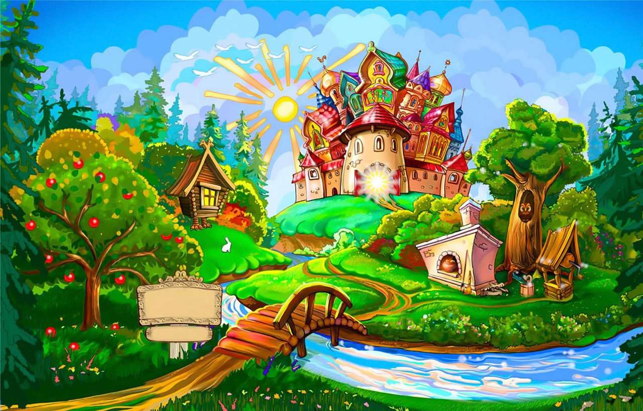 Pałac i rzeka puzzle online