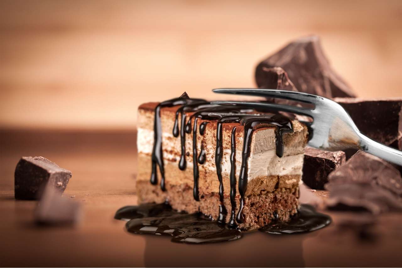 Deser ciasto czekoladowe puzzle online