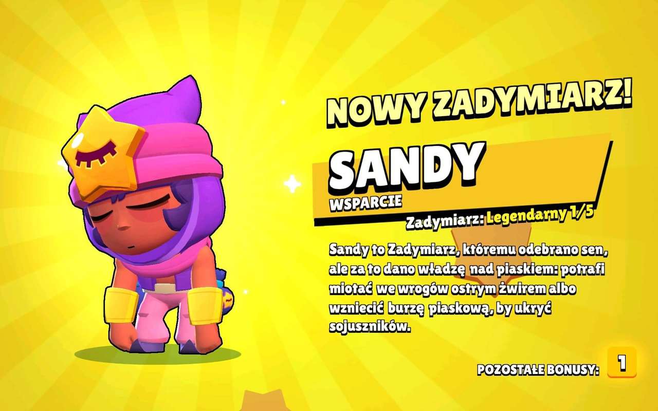 Sandy na koncie 1 k puzzle online