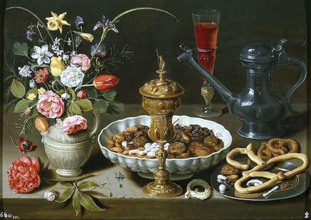 "Csendélet a dióval" Clara Peeters (1594-1657) kirakós