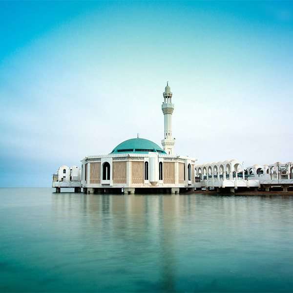 Pływający meczet w Królestwie Arabskim puzzle online