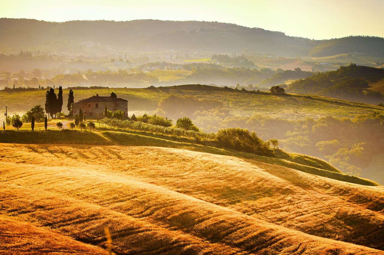 Krajobraz Tuscany. puzzle online