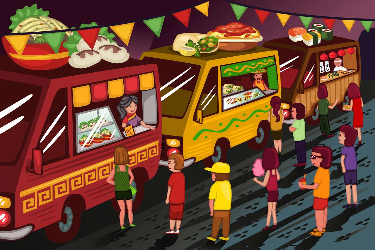 Festiwal ciężarówek żywności puzzle online