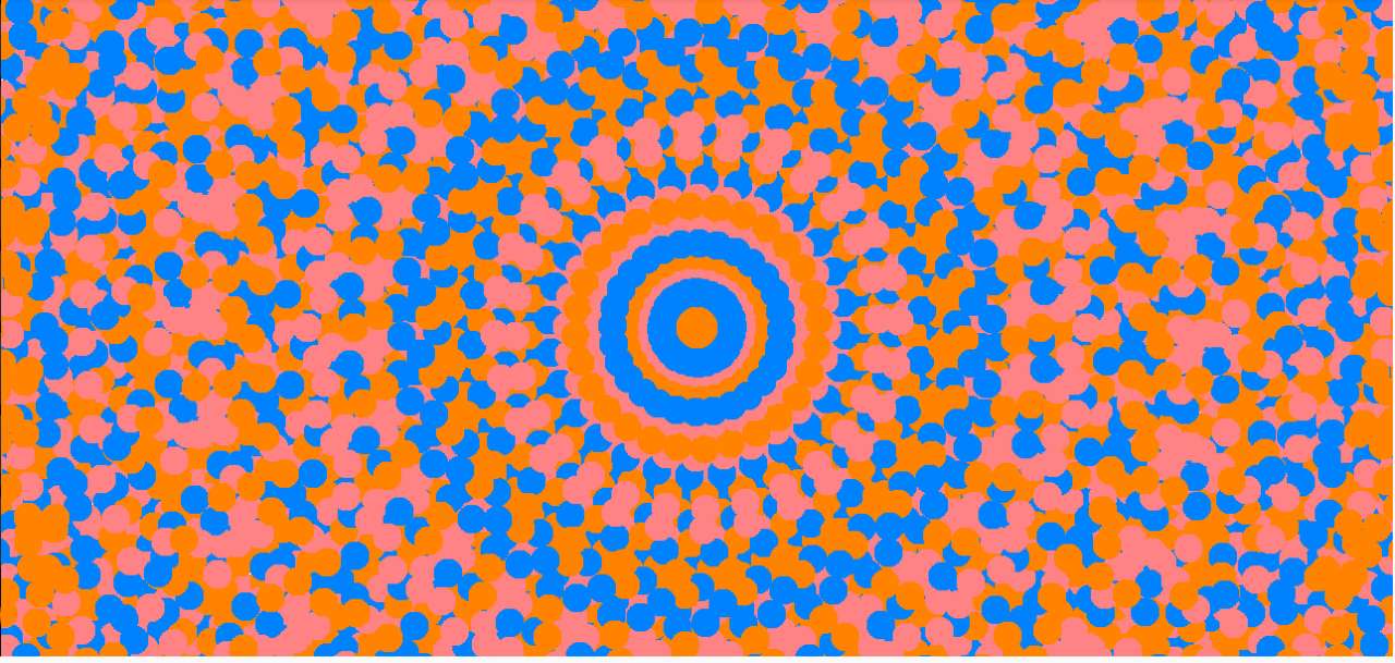 Różowy pomarańczowy błękit puzzle online