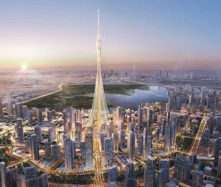 Największa wieża Dubaju puzzle online