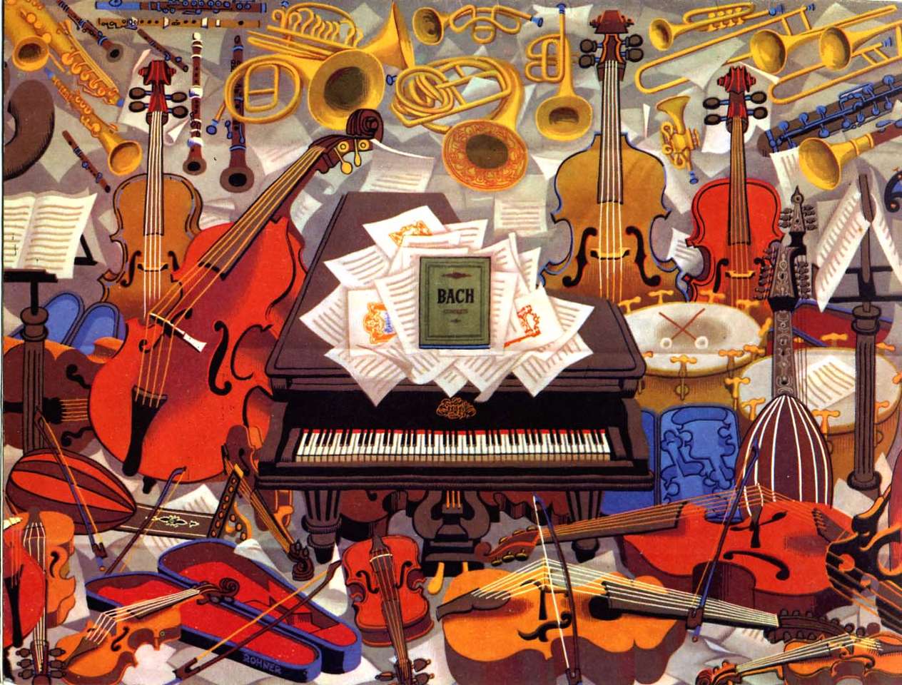 "Koncert" (1950) Georges Rohner puzzle online