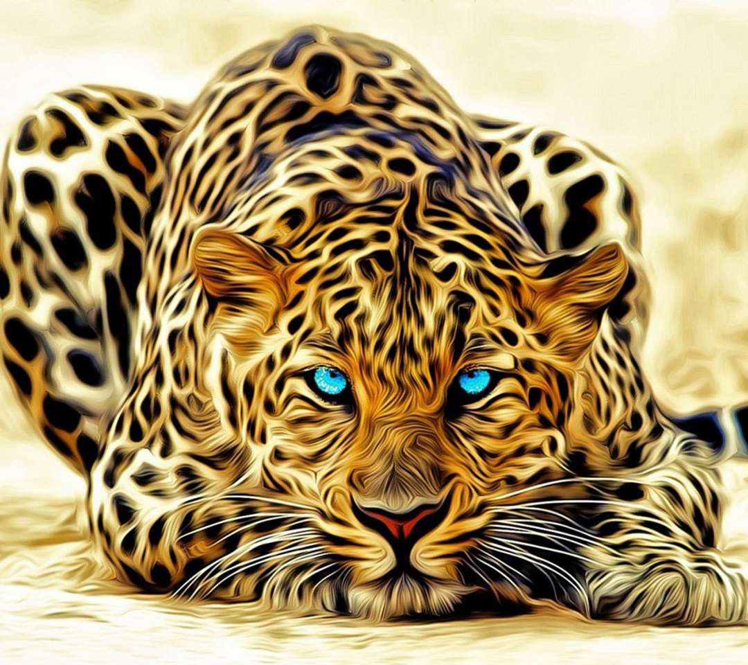 Digital Leopard. puzzle online