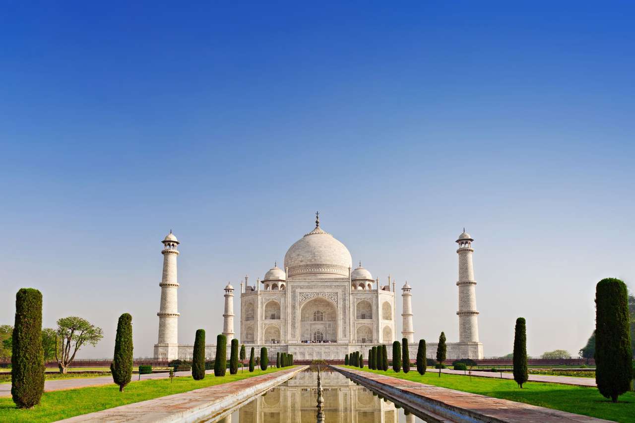 Taj Mahal w Indiach puzzle online