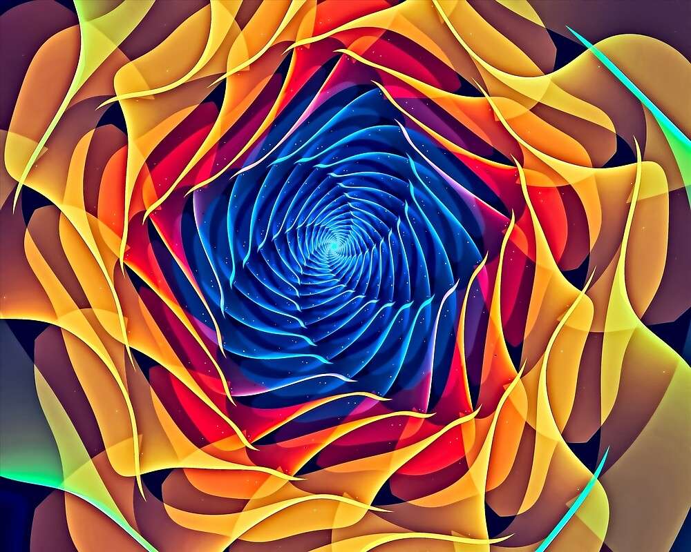 Kolorowa spirala puzzle online