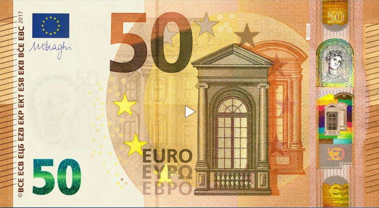 Billetes de 50 euros rompecabezas
