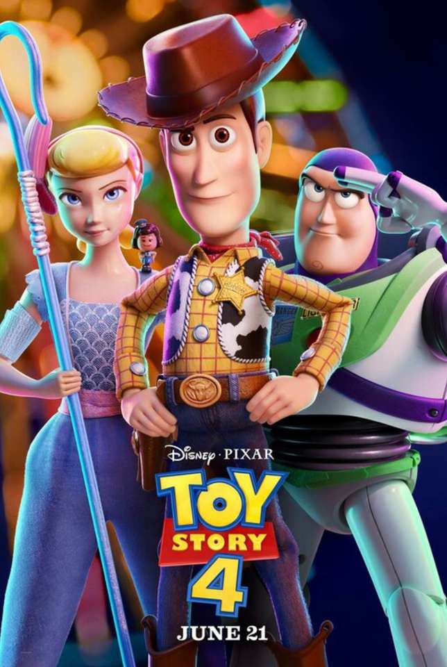 Toy Story 4 plakat filmowy puzzle online