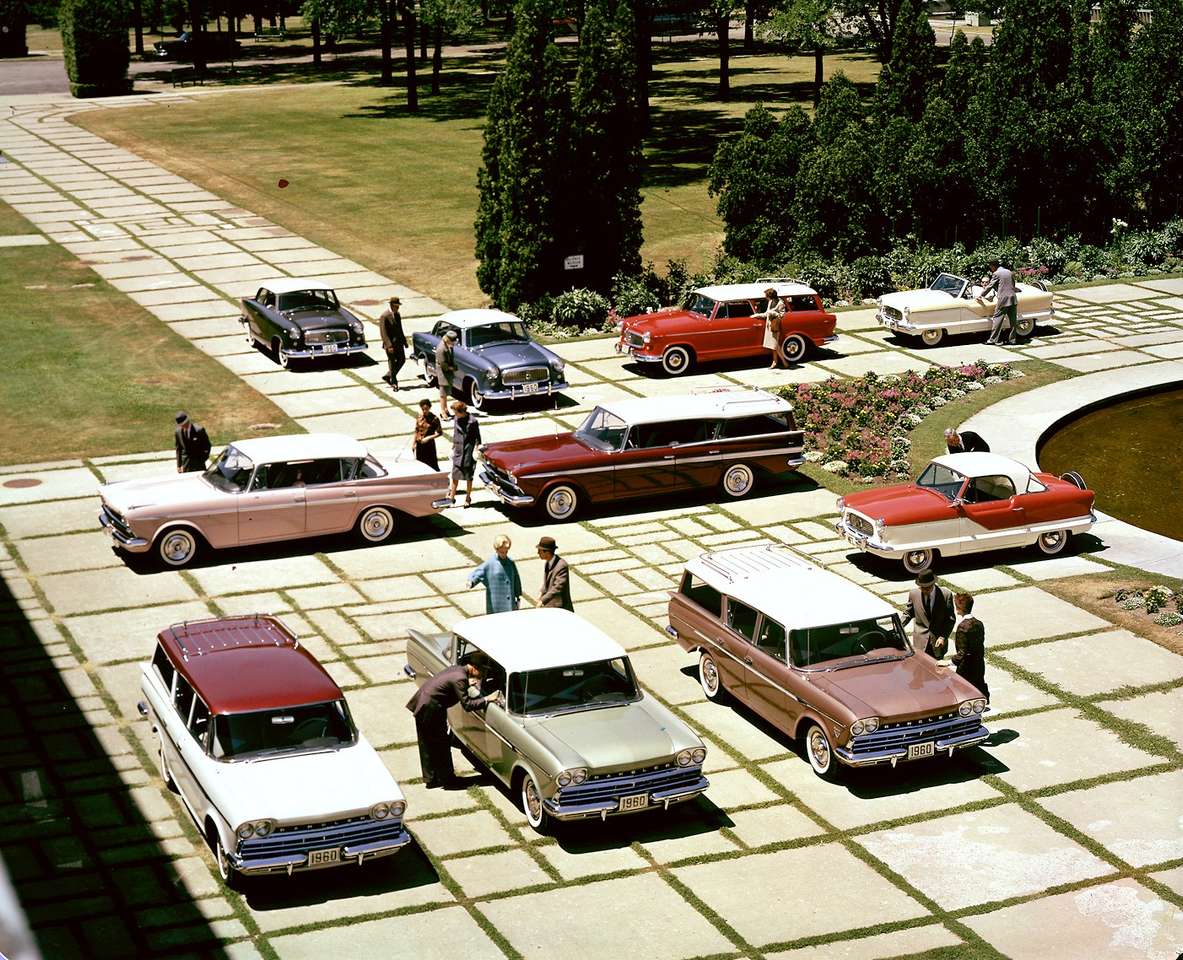 Lineup della gamma completa del modello di AMC del 1960 per il 1960 puzzle