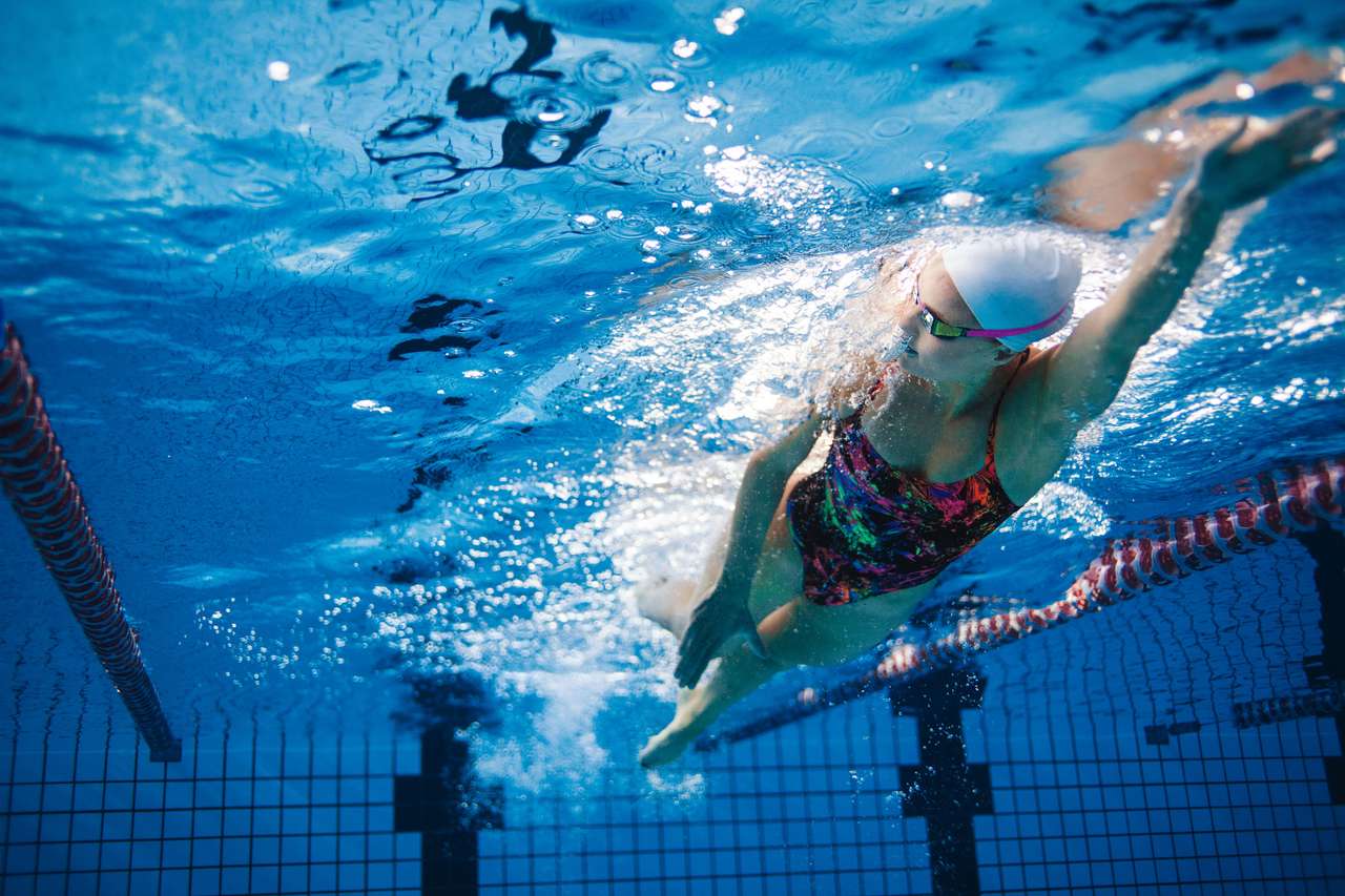 Trening pływakowy puzzle online