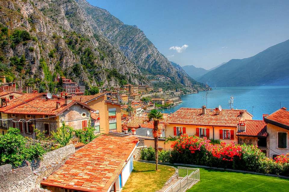 Jezero Garda- Itálie skládačka