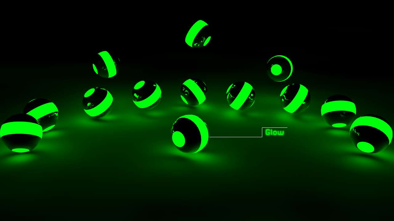 zielony neon puzzle online