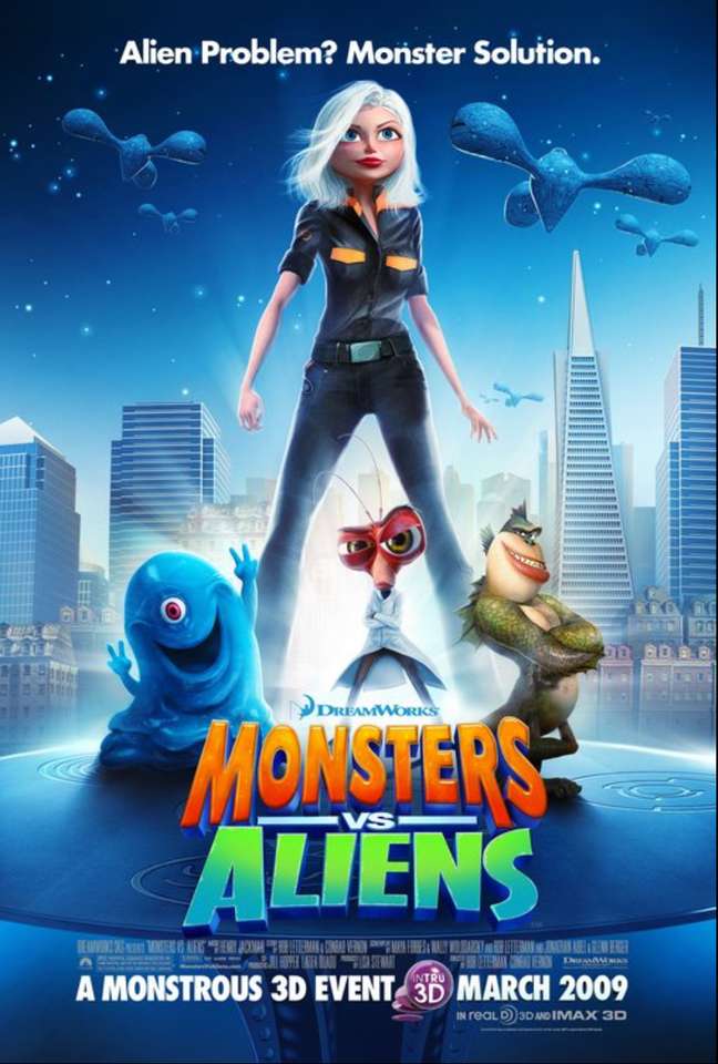 Monsters vs. Aliens movie poster puzzle