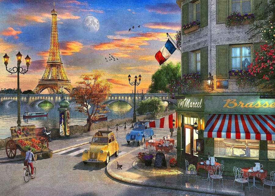 Na paryskiej ulicy. puzzle online