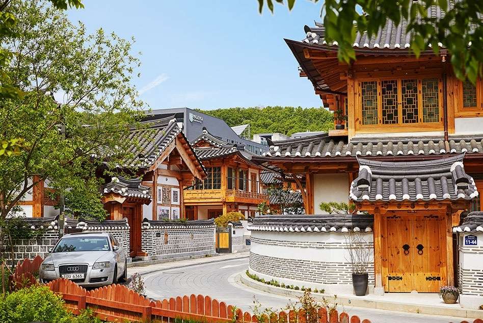 Koreańska wioska puzzle online