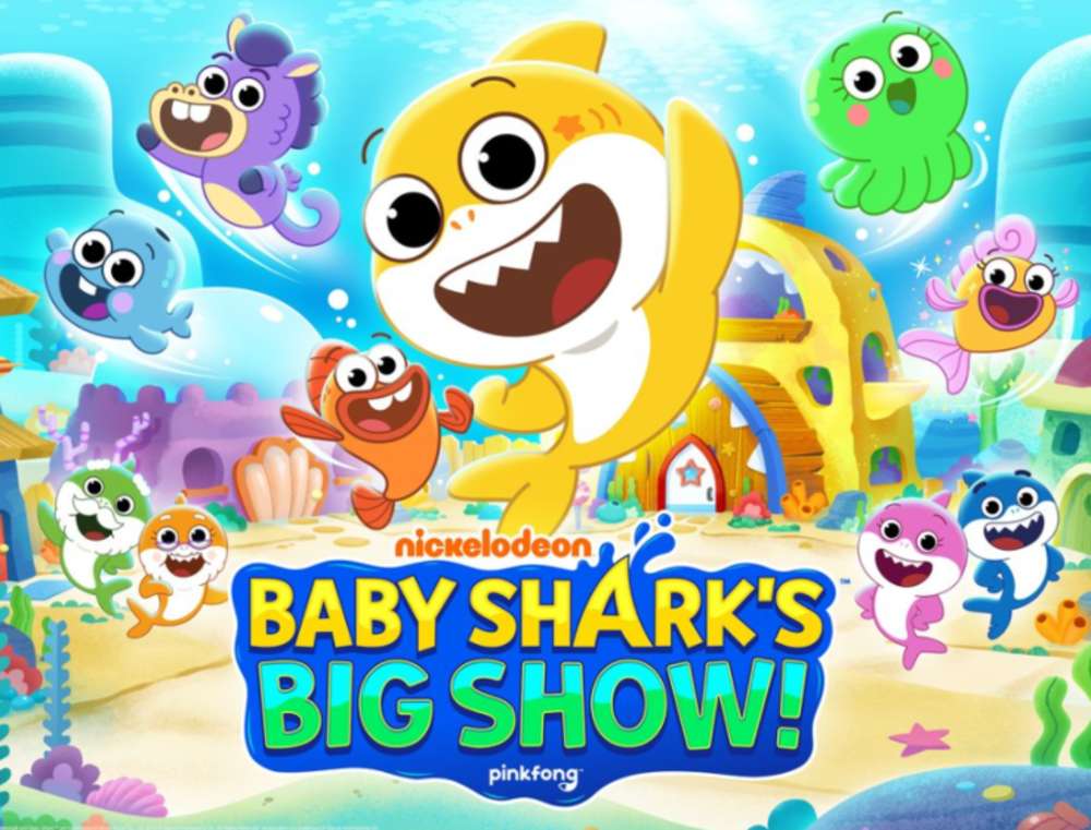 Plakat Big Shark Baby Shark puzzle online