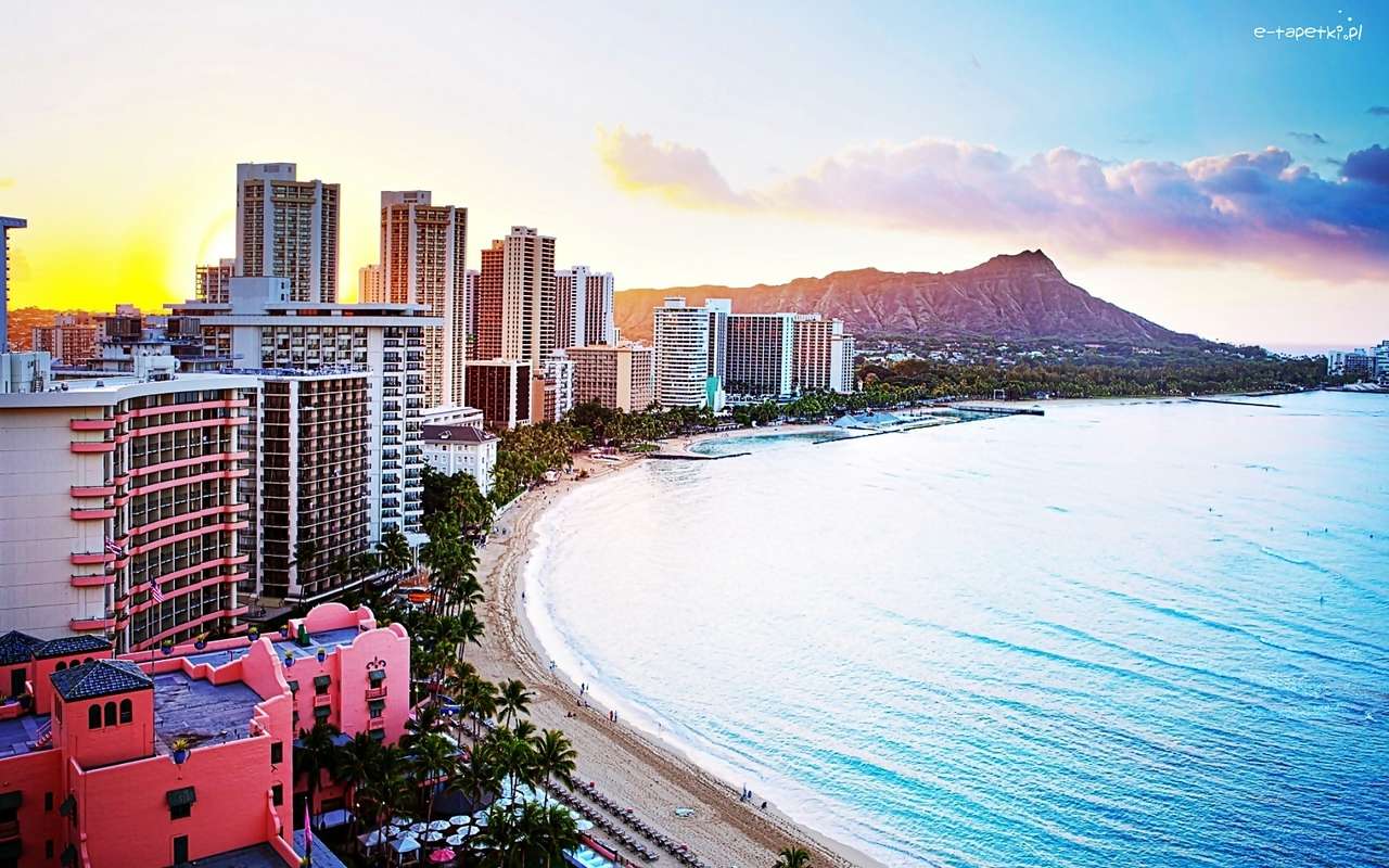 Plaża w Honolulu puzzle online