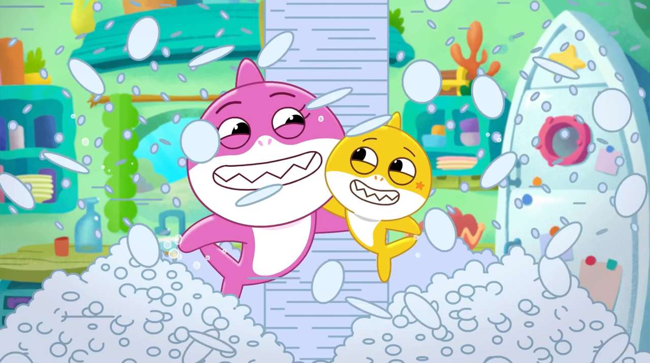 Baby and Mommy Shark puzzle online