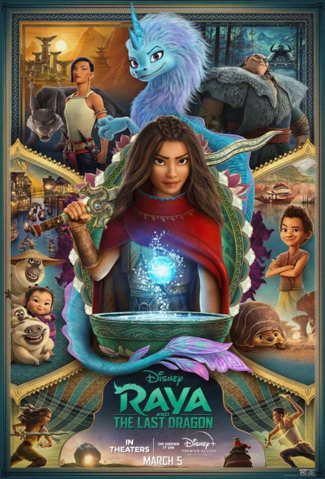 Raya i ostatni plakat filmowy smoka puzzle online