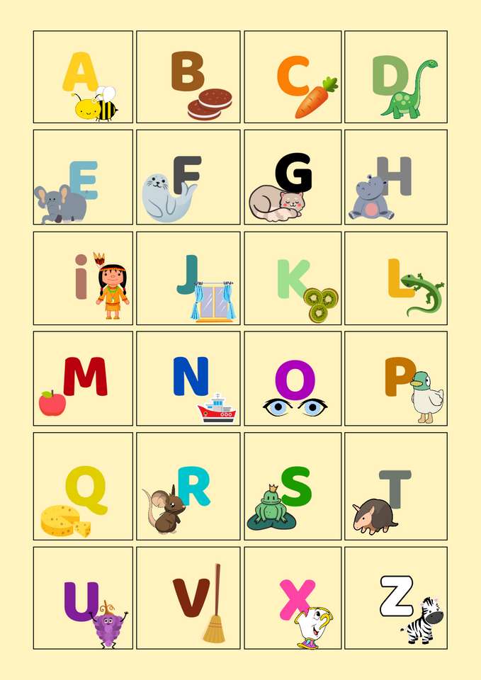 Alphabet jigsaw puzzle