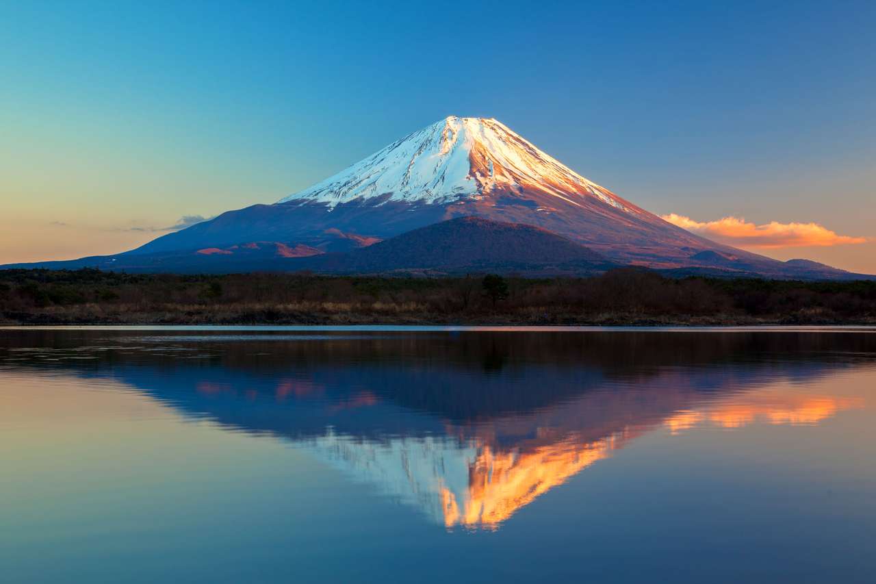 Góra Fuji i Jezioro Shoji puzzle online