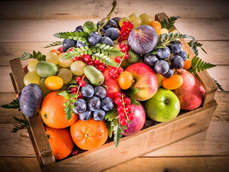Jesienny kosz owoców puzzle online