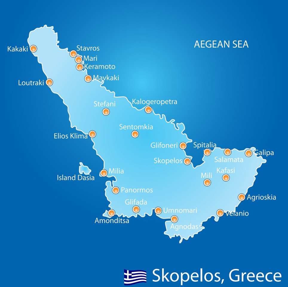 Skopelos Greek Island. puzzle online