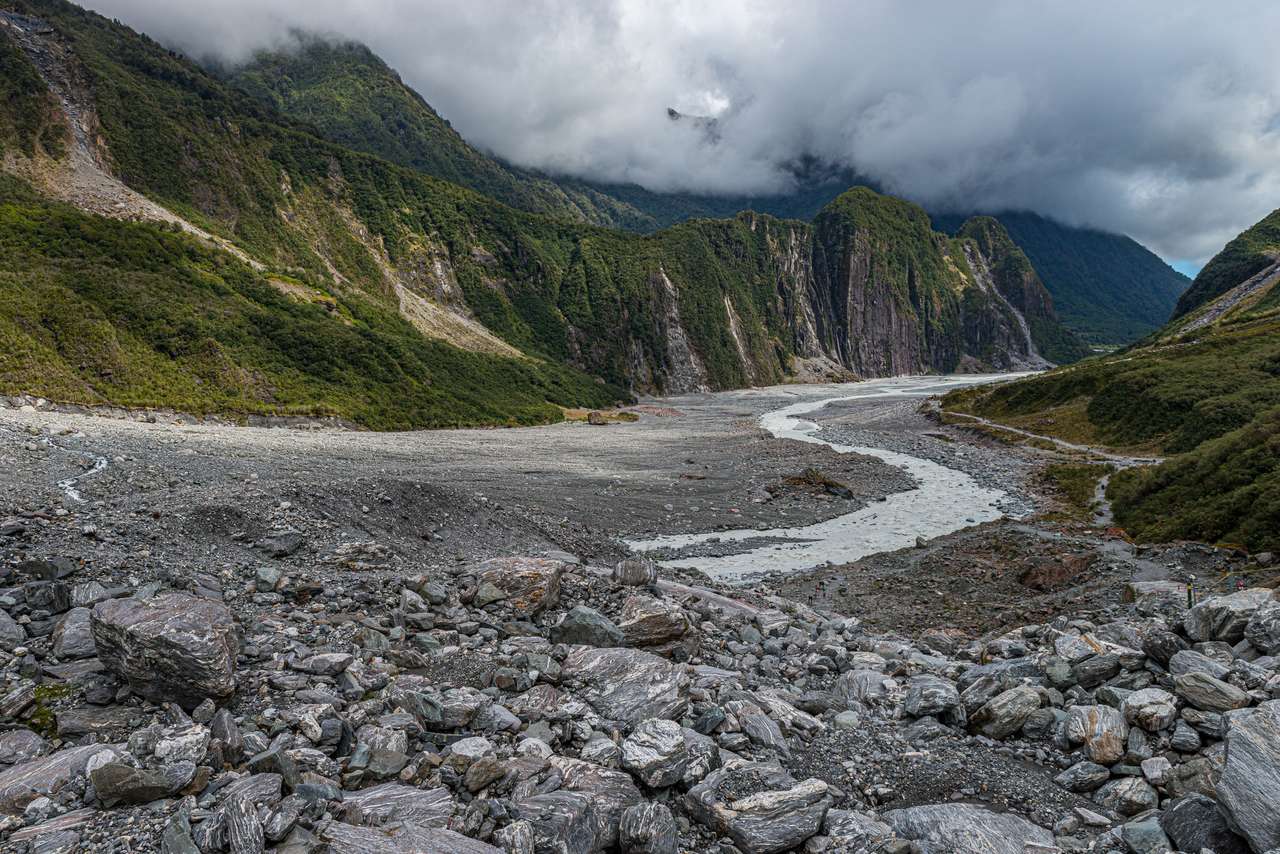 Piękny krajobraz w Nowej Zelandii puzzle online