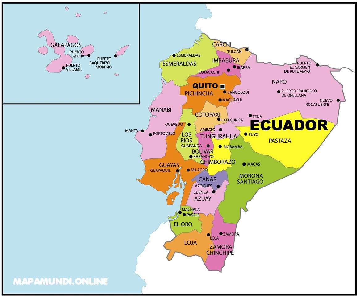 Ekwador Puzzle. puzzle online