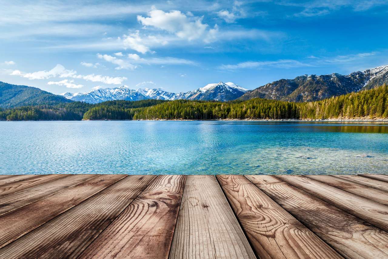 Jezioro w Alpach. puzzle online
