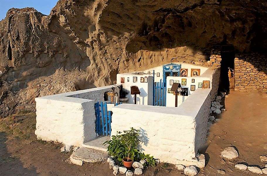 Limnos Greek Island Open Rock Church puzzle online