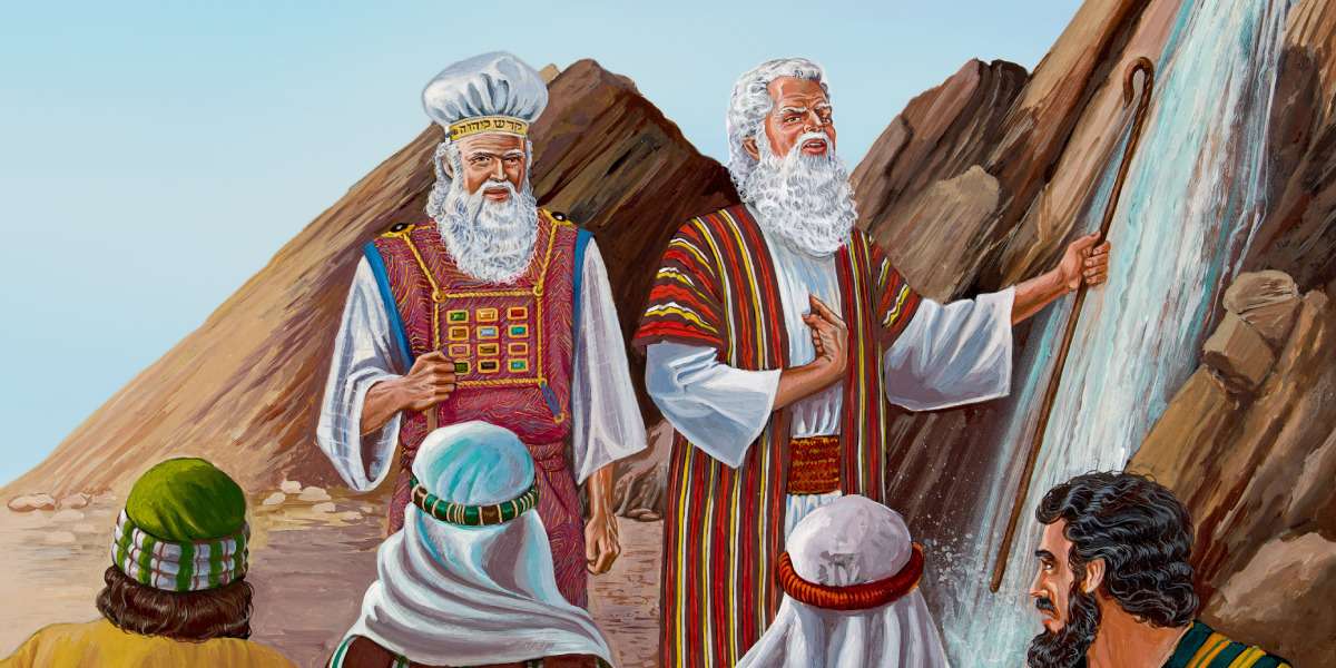 Mojżesz i skała puzzle online