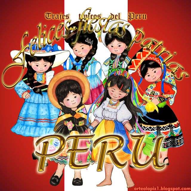 Szczęśliwy dzień Peru. puzzle online