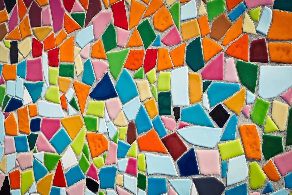 Kolorowa mozaika. puzzle online