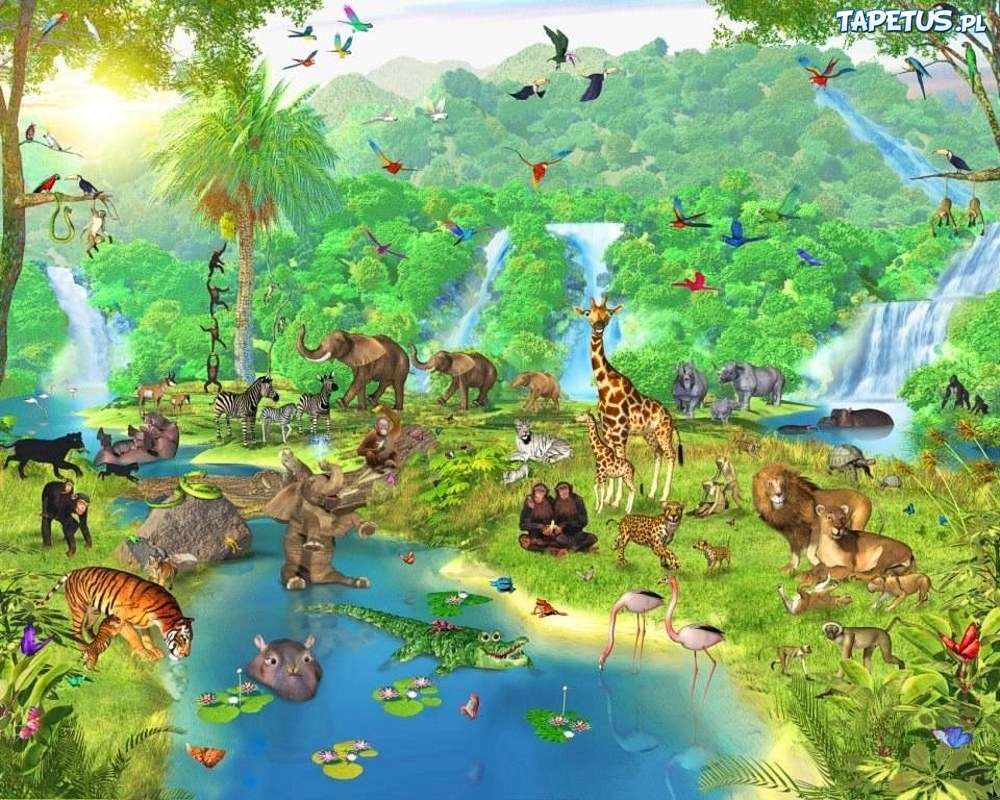 Afrykańska dżungla puzzle online