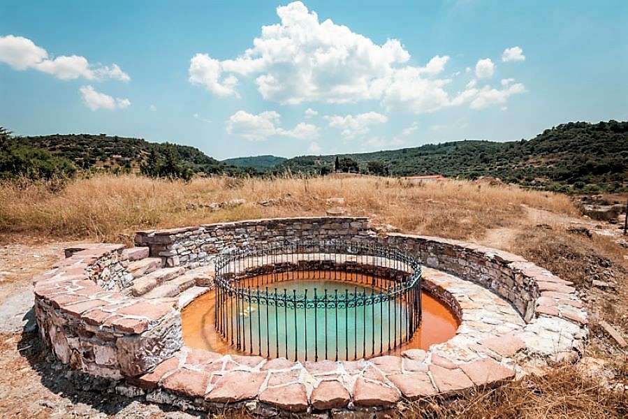 Lesbos Thermal Springs Greek Island puzzle online