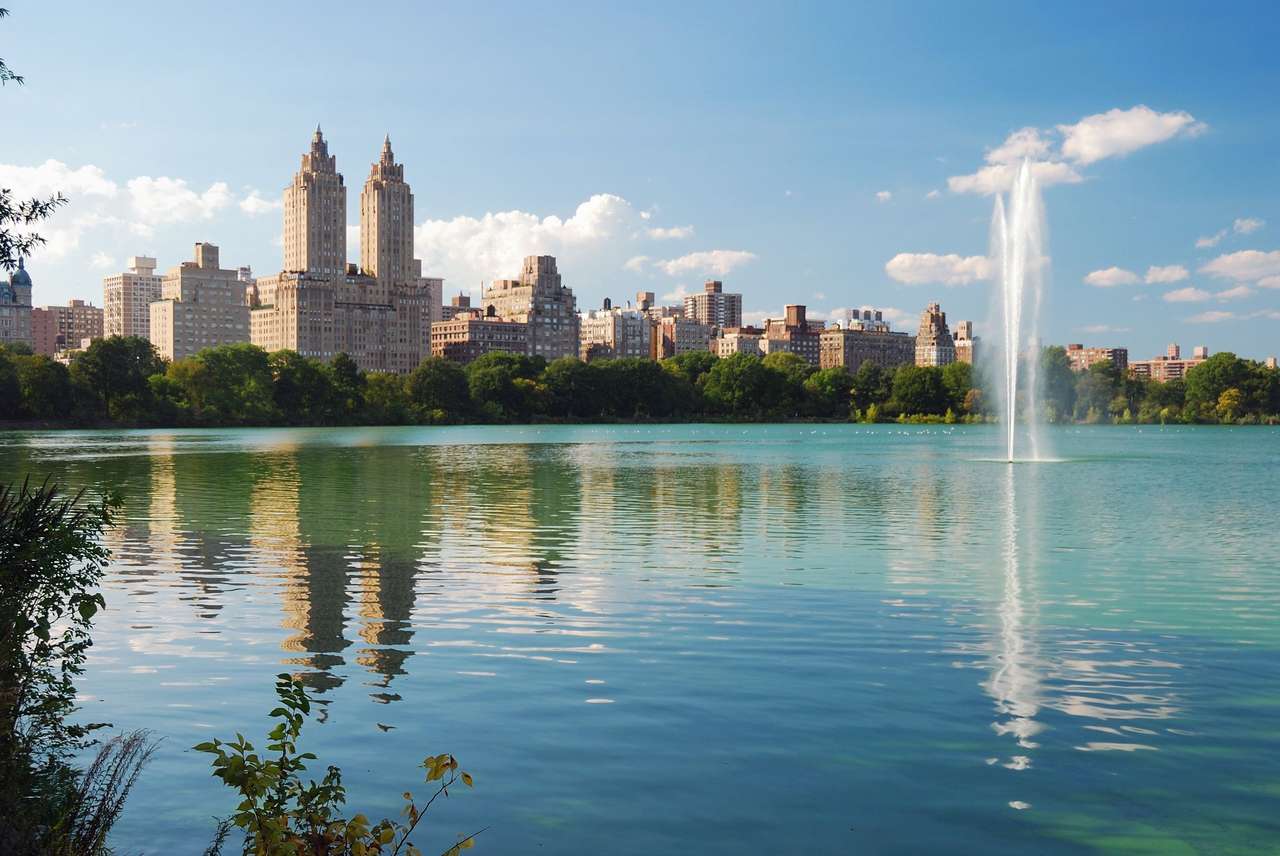 Nowy Jork Central Park Fountain puzzle online