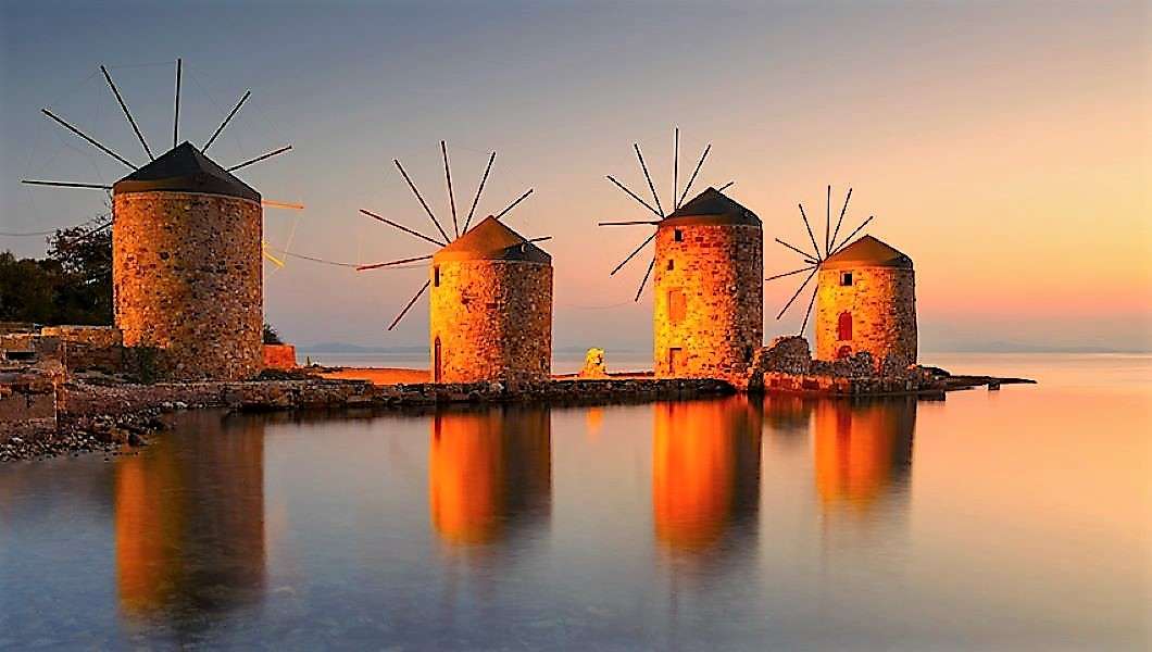 Mills na Chios Grece Island puzzle online